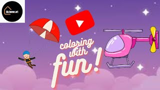FUN COLORING | STEP BY STEP PAINT AIR TRANSPORTATION PART2