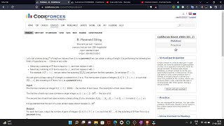 B. Paranoid String |  Codeforces Round #800 (Div. 2) | Solution | Hindi