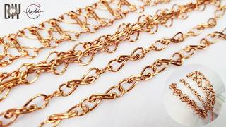 Athlete Statistics Make a stunning Infinity bracelet – 4 elegant chain styles from Copper wire 1118