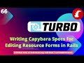 Writing capybara specs for editing resource forms in rails