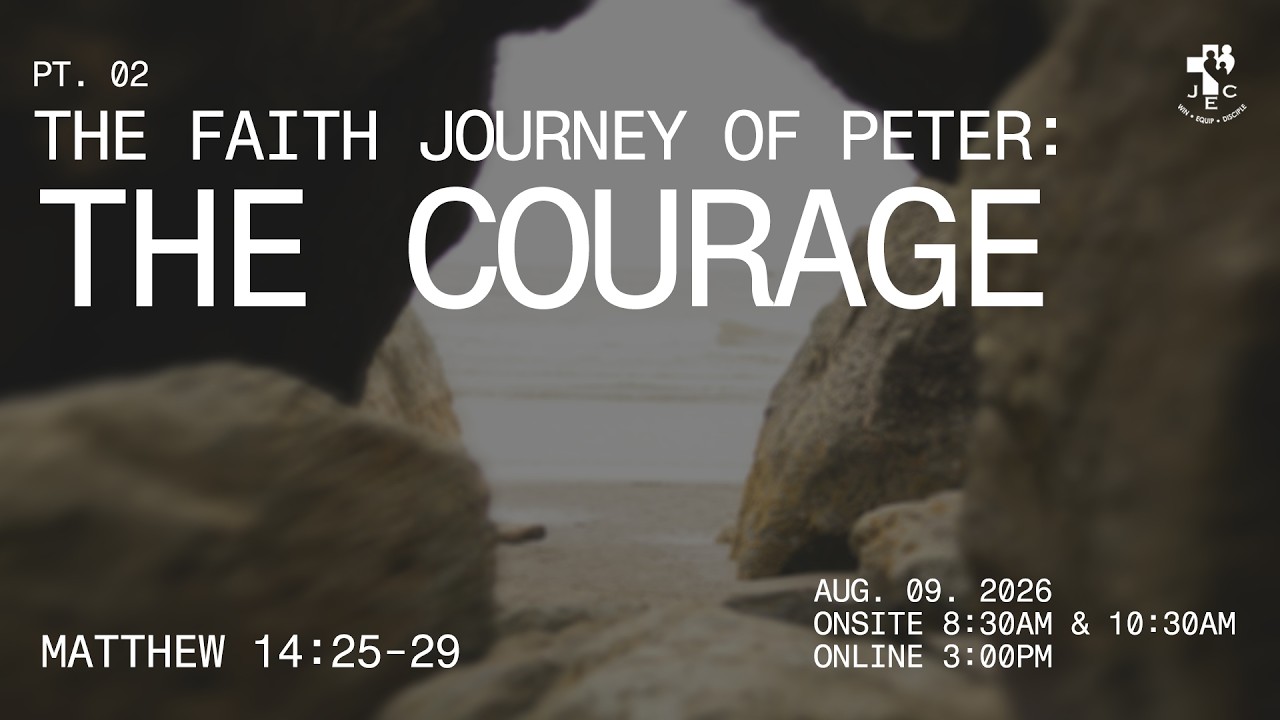 How can we have the courage on our faith in Christ, that would enable us to walk on water? 


Let us study God's word to find out!