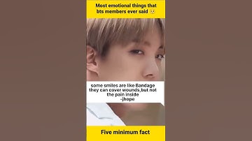 most emotional things that bts member ever said #shorts @BTS