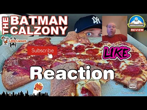 Reaction to Little Caesars® THE BATMAN CALZONY Review! 🍕🦇📽️ | theendorsement