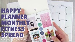 MONTHLY SPREAD PLAN WITH ME | Happy Planner Fitness