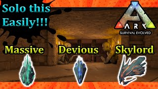 How to do the lifes labyrinth cave solo ARK Ragnarok Artfiact of skylord massive and devious Left screenshot 4