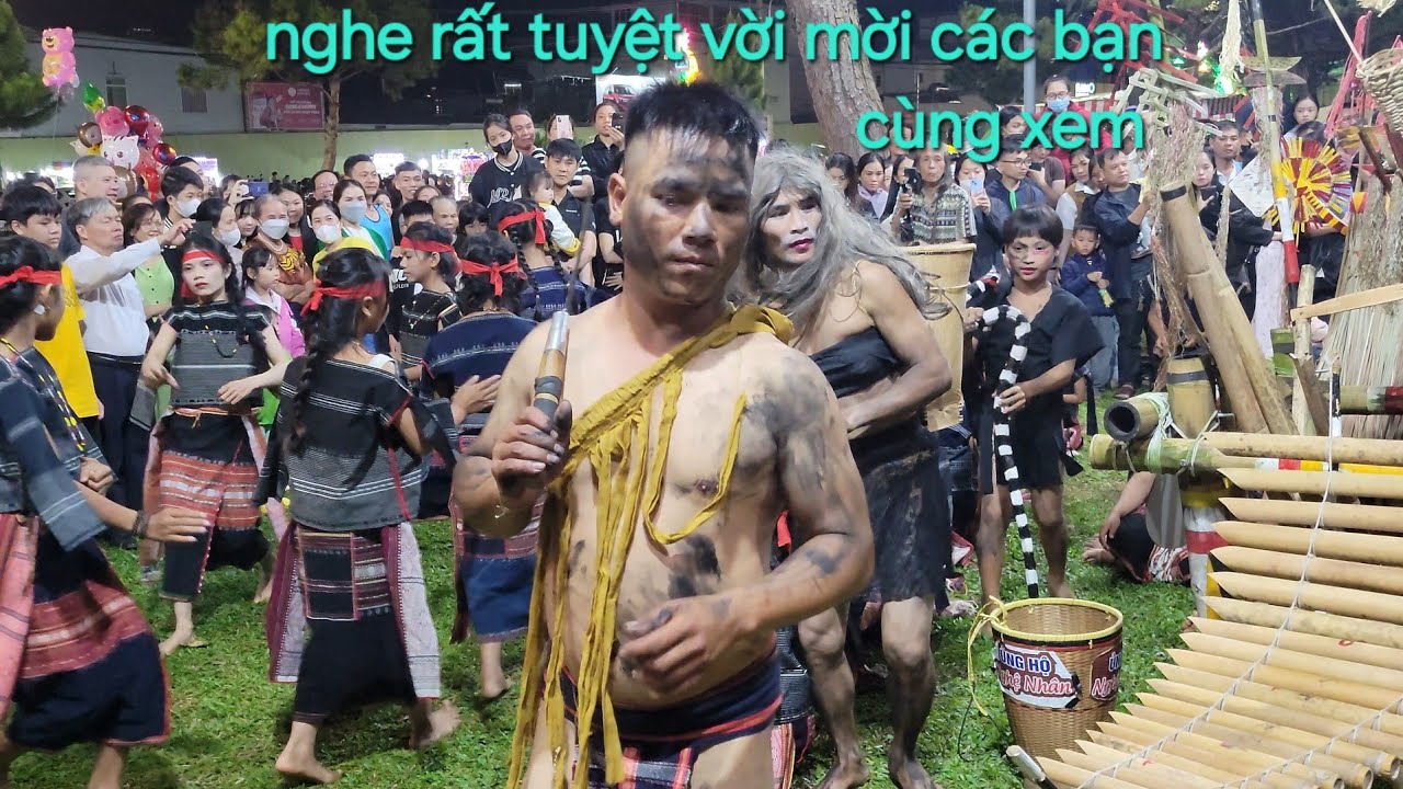 cồng chiêng bahnar nghe rất sôi động làng Leng xã tơtung huyện kbang GIA LAI