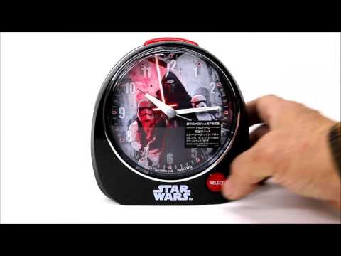 リズム時計 Star Wars alarm Clock 音声アラーム目覚し時計 4ZM606MC02