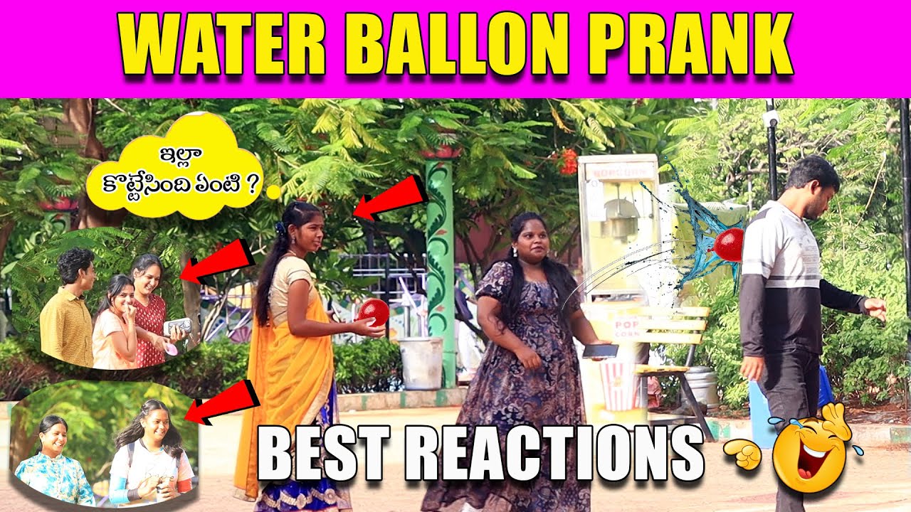 Water Balloon Prank Tirupati Pranks Telugu Prank Talks Youtube 