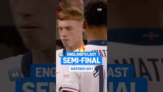 Watkins’ winner in England’s last semi-final 🏴󠁧󠁢󠁥󠁮󠁧󠁿🔥 #England #ThreeLions #Watkins #Palmer