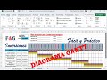 Diagrama de Gantt - Elaboración con Excel - Práctico para Cualquier Mes y Año - Ejercicio Didáctico