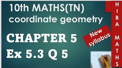 10th maths chapter 5 exercise 5.3 question 5 tn samacheer hiba maths