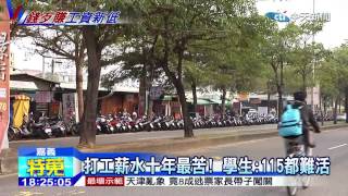 20141210中天新聞　錢難賺！　打工族「薪」苦　月薪十年新低