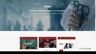 Hope - Health and Medical React JS Template prevention hospital Easy Create Website