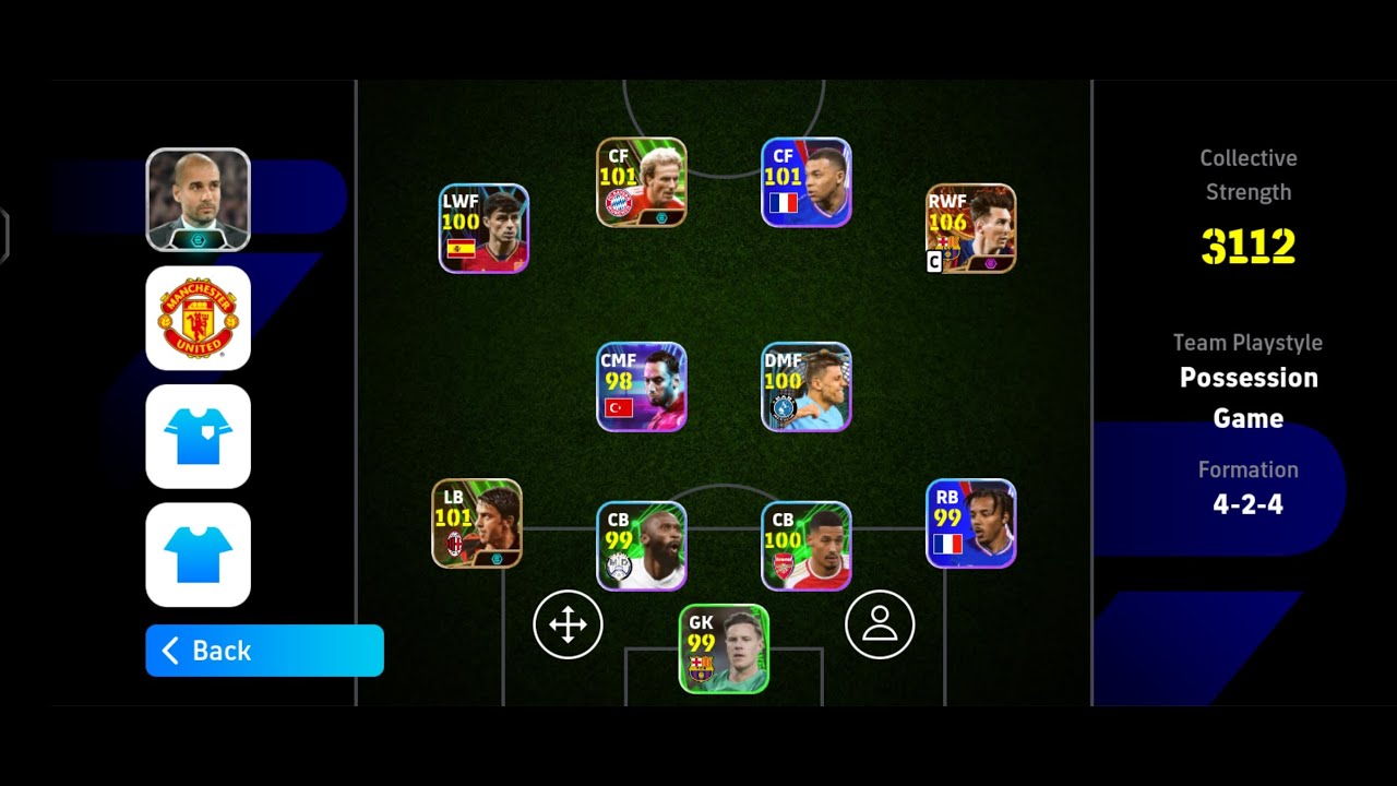 424 Formation 🔥 efootball 2024 Mobile Live 