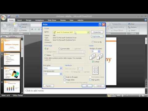 การปริ้น powerpoint  New  1.15 PowerPoint 2007: Print Slides \u0026 Handouts