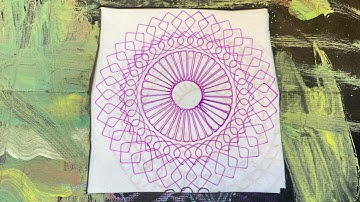 Spirograph | Ruler Beautiful Design | Geometric ASMR Satisfying video