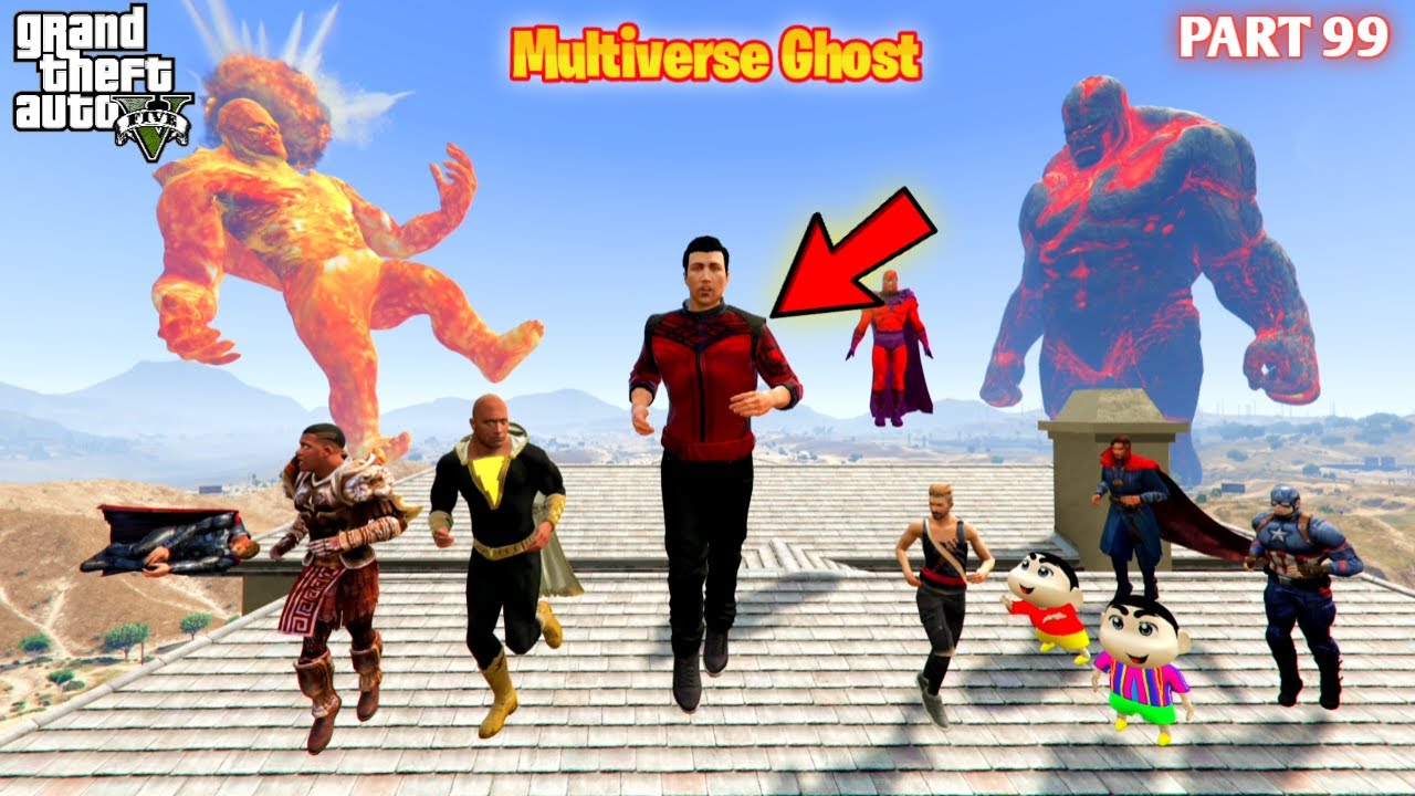 Multiverse Ghost Can Shang Chi Save Franklin Black Adam in GTA5 #99
