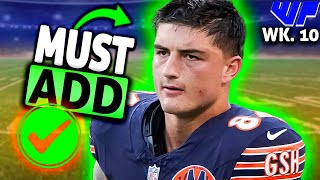 Add These League Winners For Week 10 Fantasy Football Waiver Wire