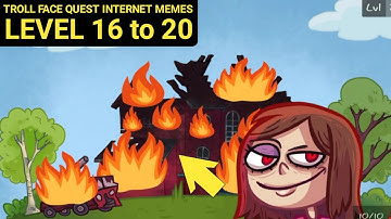 Troll Face Quest INTERNET MEMES Level 16 17 18 19 20