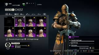 For Honor - Warden Heroic Armor Set - Fendrel - Helm, Chest, And Arms