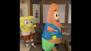 SpongeBob and Patrick inflatable costumes