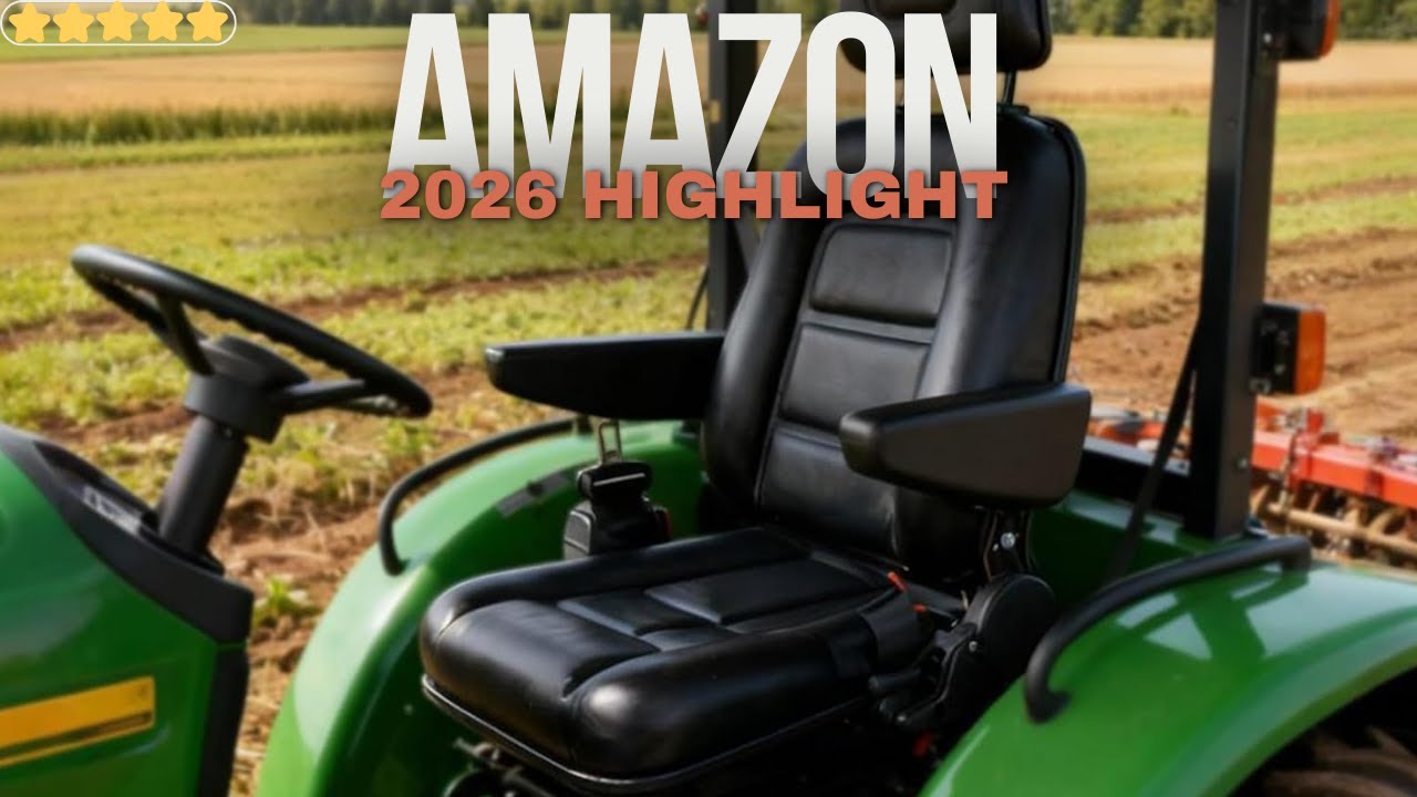 🚜 Ultimate Upgrade! Universal Tractor & Forklift Seat with Armrests Install 🏗️