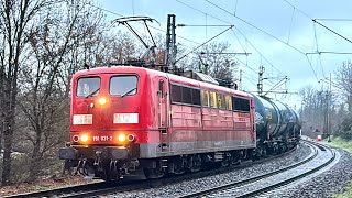 KonRail 151 031 mit Kesselwagen in Stuttgart-Münster