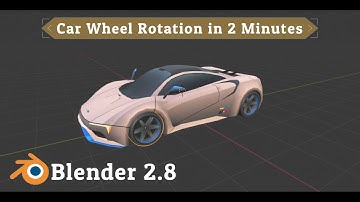 Auto Car Wheels Rotation in 2 Minutes | Simple and Easy | Blender 2.8