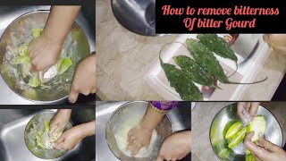 Karela wash. How to wash Karelya (Bitter Gourd)to remove its bitter taste complete procedure ??❤️