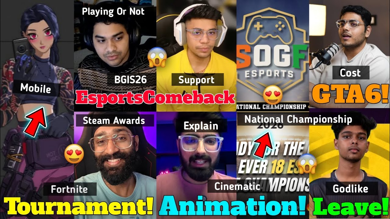 SOG Federations New Tour With 18 Titles, BGIS26 Timeline,Regaltos,Ungraduate Gamer On PC Ban,GTA6,FN