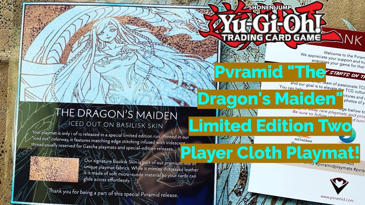 Pvramid Playmats The Dragon's Maiden Limited Edition Playmat Opening