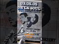 De La Soul plakát z koncertu #plakat #hiphop #delasoul