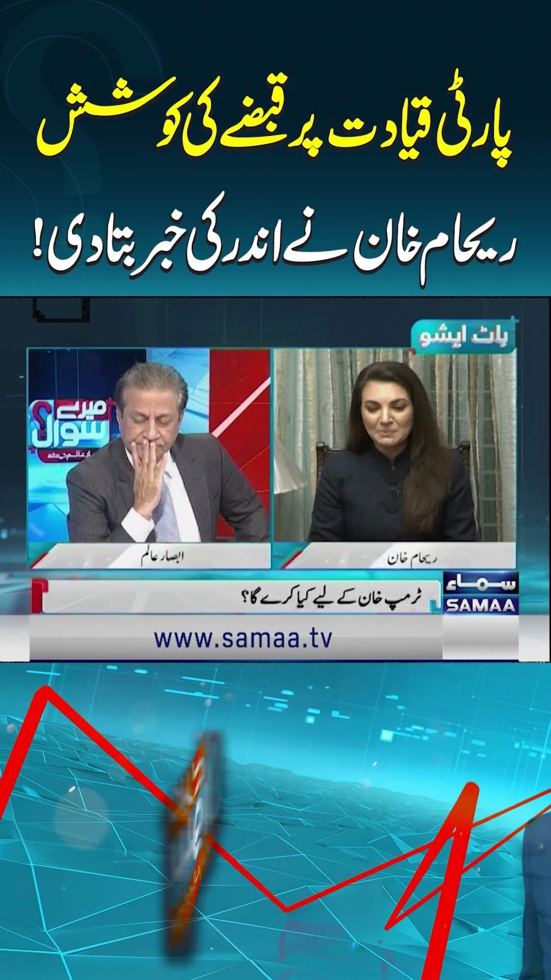 Reham Khan Ney PTI Key Andar Ki Khabar Dy Di | Absar Alam | SAMAA TV