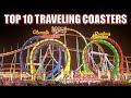 Top 10 traveling roller coasters