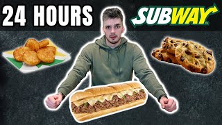 I ONLY ATE SUBWAY FOR 24 HOURS | Food Challenge