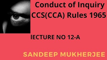 Lecture-12-A: Conduct of inquiry