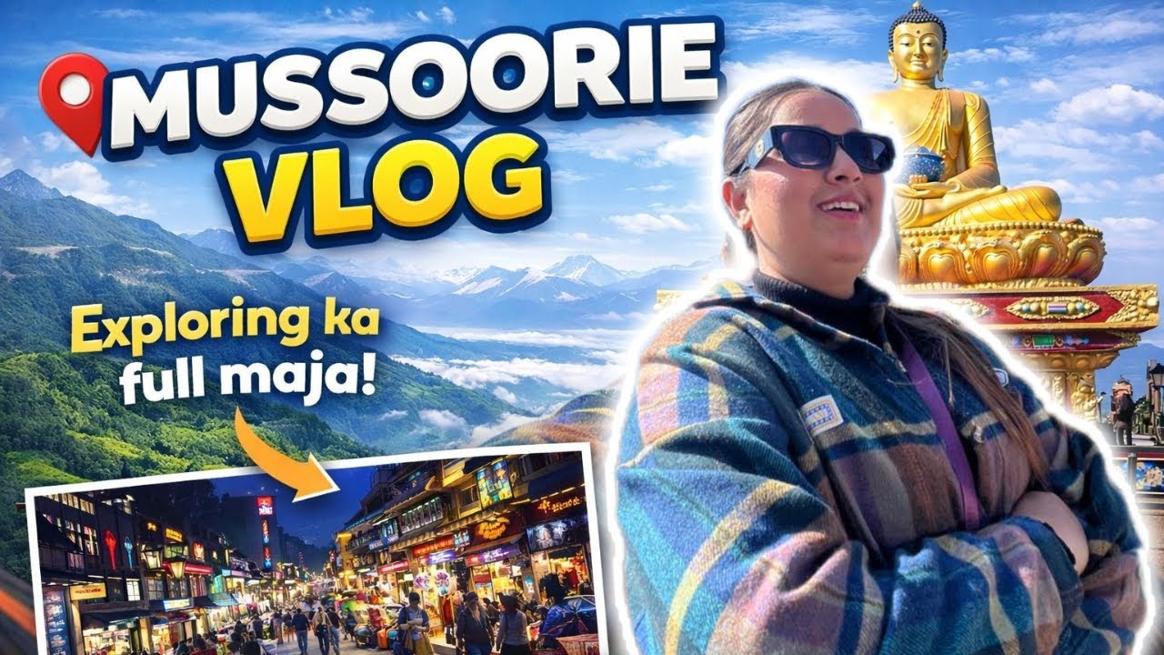 Mussoorie Latest Vlog ❤️ | Landour, Winterline Views & Unlimited Maja | Full Travel Vlog 🌄