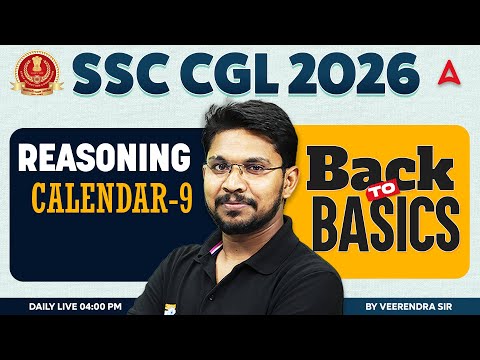 SSC CGL 2026 | SSC CGL Reasoning Classes | Calendar #9 | SSC CGL Reasoning By Veerendra Sir