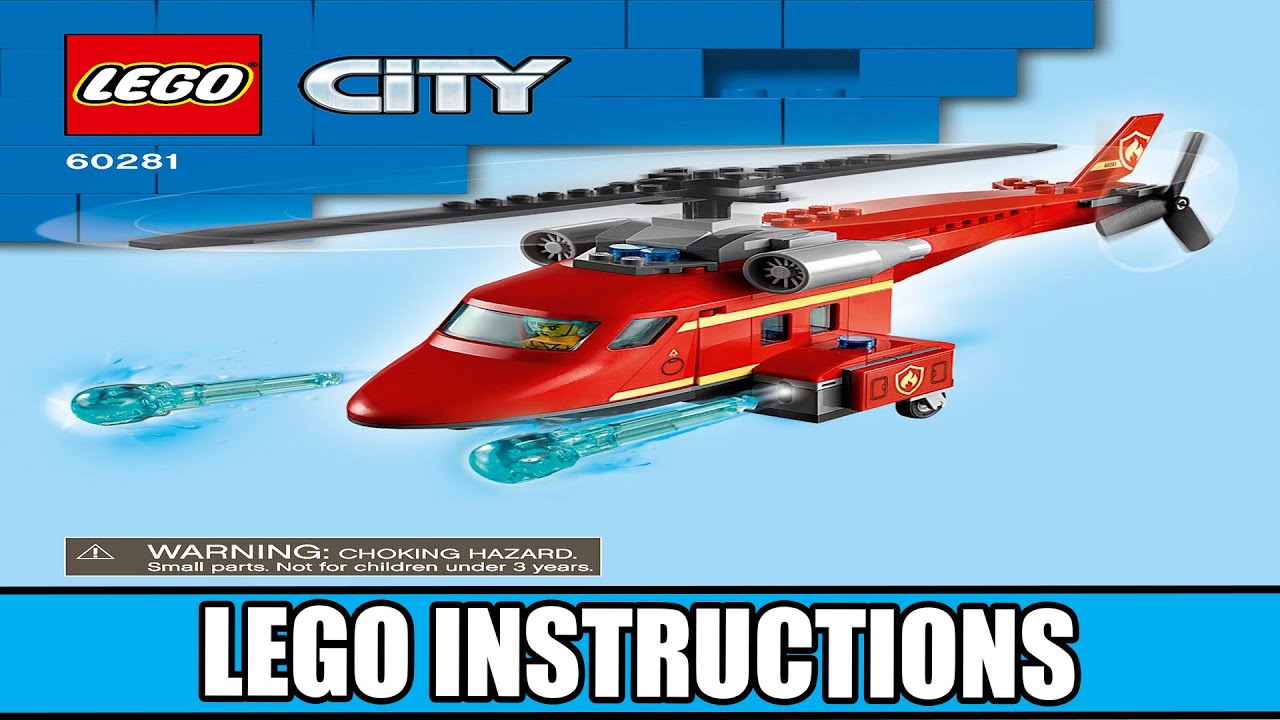 LEGO City 60281 Fire Rescue Helicopter building instructions