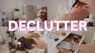 getting my life together starting with decluttering my make-up