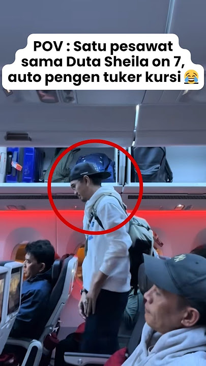 Satu pesawat sama Duta Sheila on 7, ganteng bgt dari deket
