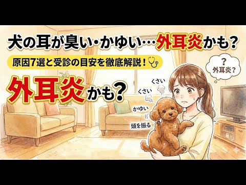 犬の耳が臭い原因と対策｜獣医師が教える正しいケア方法