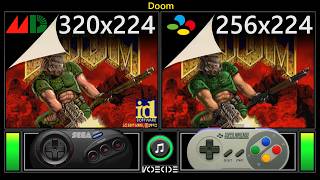 [New Demo] Doom (Sega Genesis vs SNES) Real Hardware Comparison