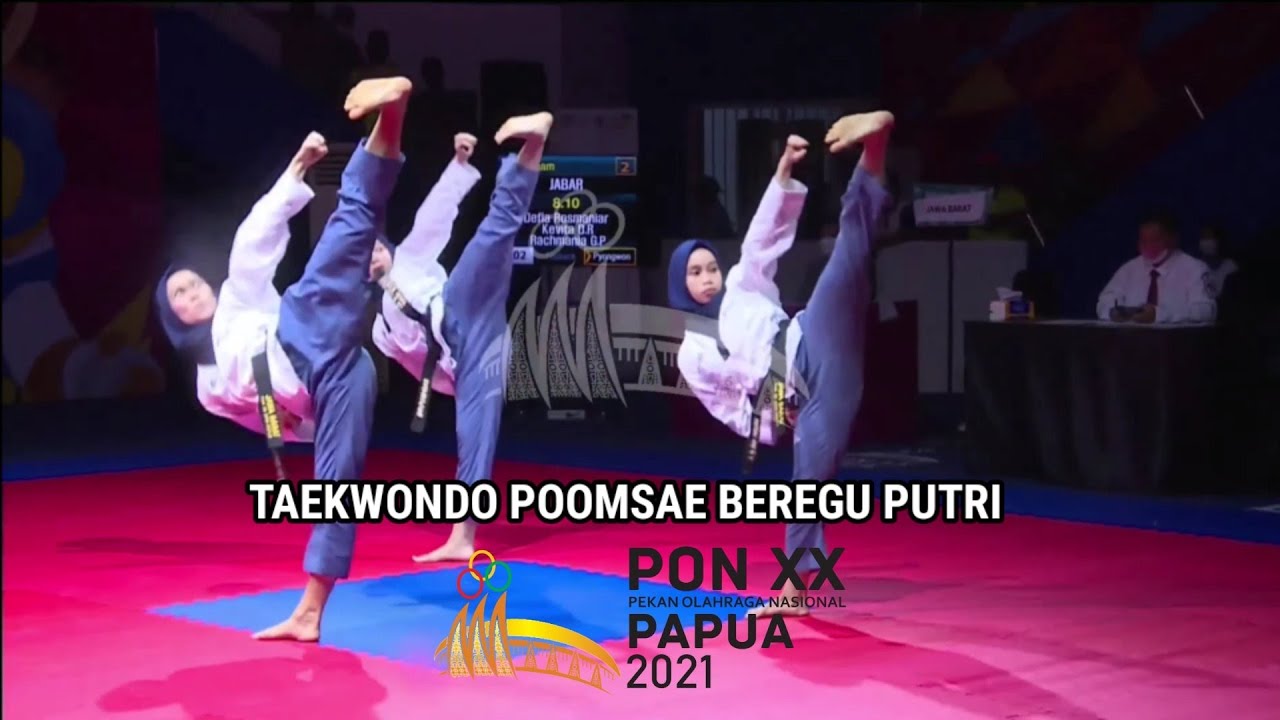 Pon XX Papua 2021 | Full Highlight Taekwondo Poomsae Beregu Putri