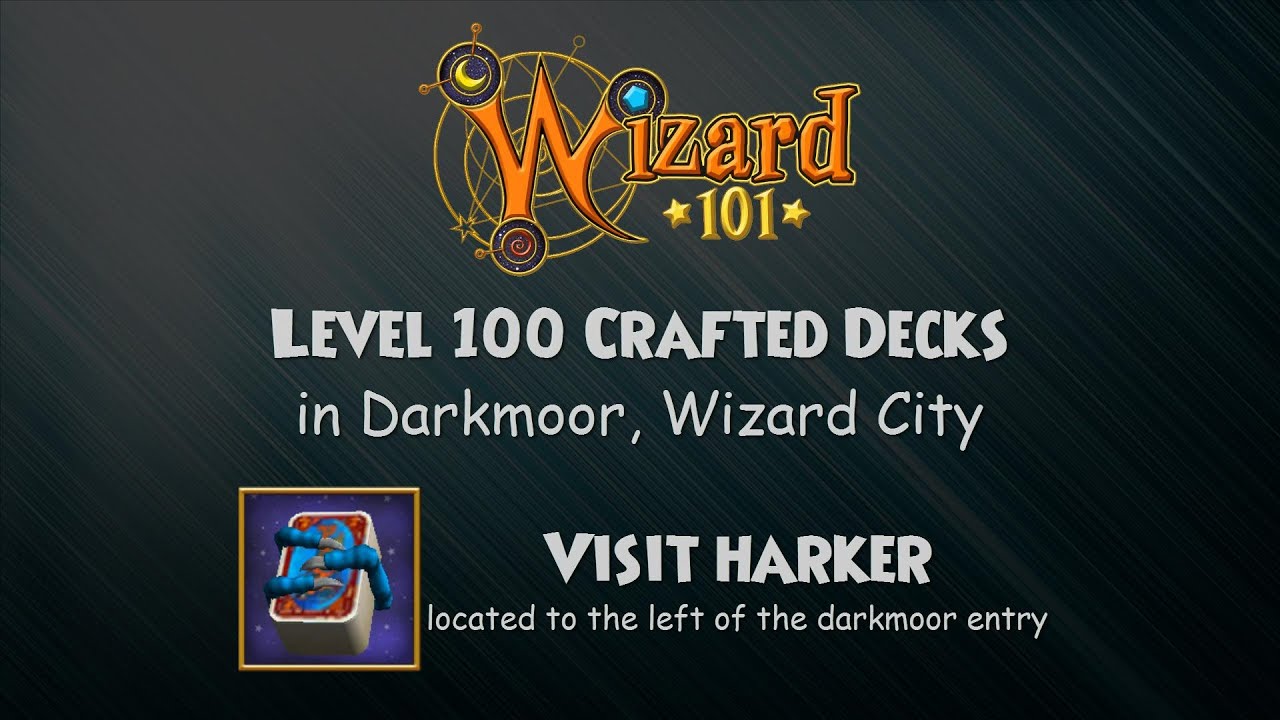 Wizard101 New Crafted Decks Level 100 (Test Realm)