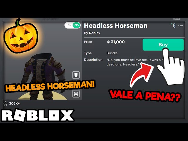 COMO PEGAR a CABEÇA INVISÍVEL DE GRAÇA no ROBLOX! *HEADLESS HEAD