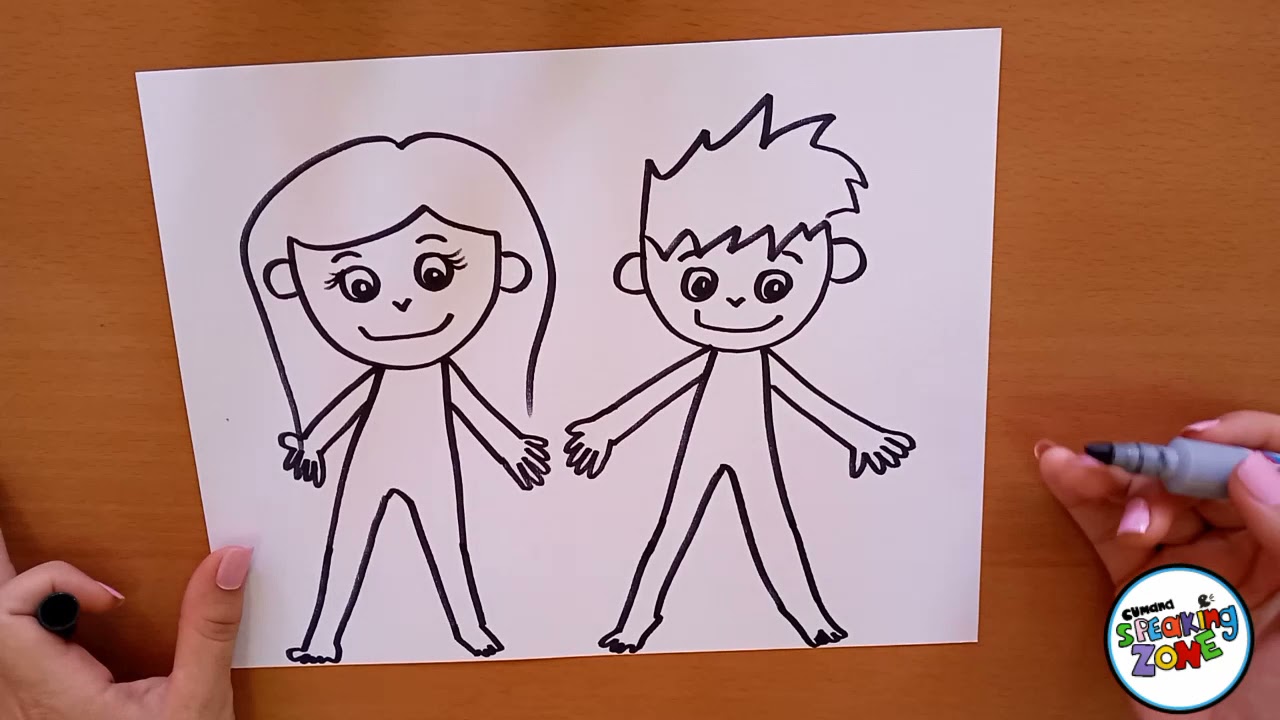 adam and eve drawing