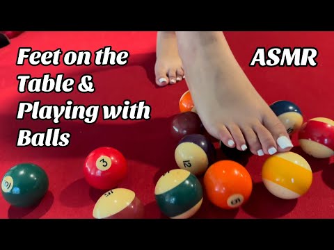 Feet on the Pool Table,Feeling the felt & Playing Foot Pool