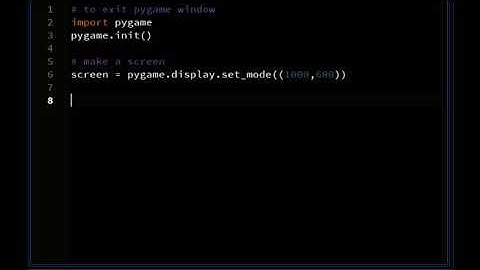 How to exit a pygame window