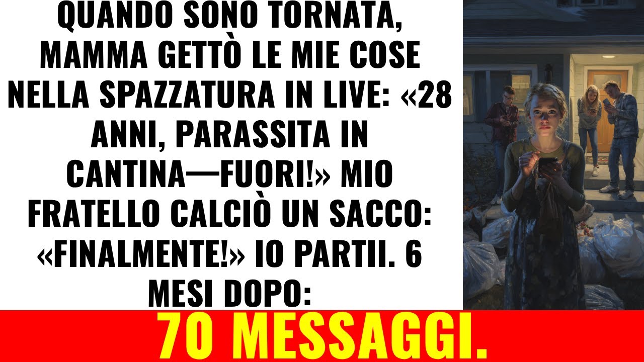 Mamma Ha Buttato Le Mie Cose Nella Spazzatura In Diretta… Sono Sparita